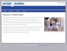 Tablet Screenshot of inter-farma.com